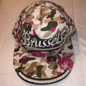 Women’s Camo Cap, embroidered patch “Brussels” by Robin Ruth, limited edition